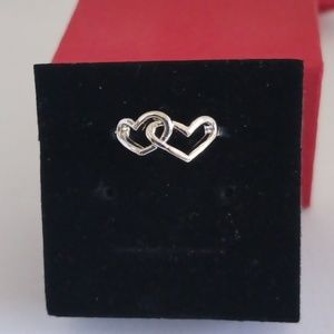 Double Heart Ring Size 6
